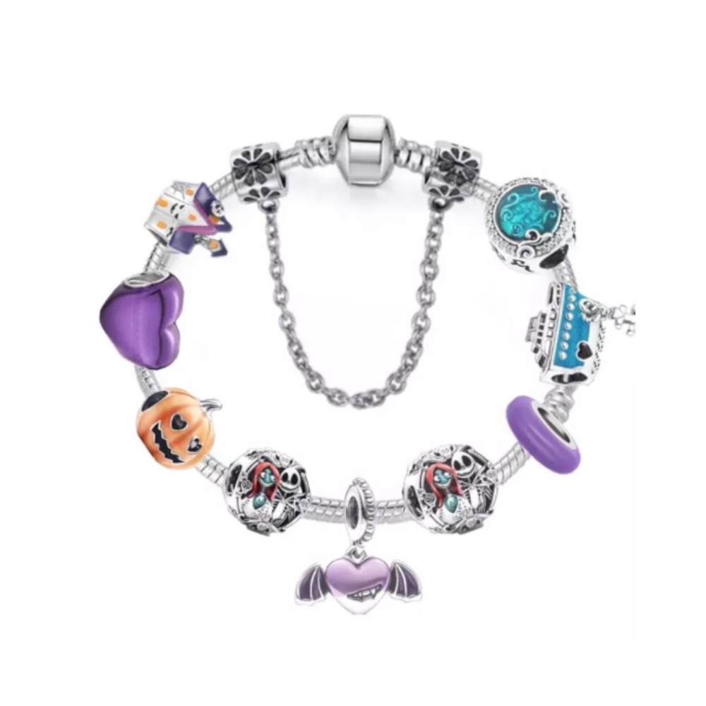 Jack and Sally Charm Bracelet